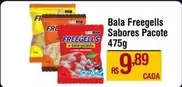 Oferta de Freegells - Bala Sabores Pacote por R$9,89 em Max Atacadista