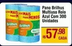 Oferta de Leve - Pano Multiuso Rolo Azul Com 300 por R$57,98 em Max Atacadista