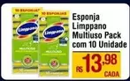 Oferta de Limppano - Esponja Multiuso Pack por R$13,98 em Max Atacadista