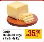 Oferta de De   - Queijo Mussarela Peça A Partir De Kg por R$35,9 em Max Atacadista