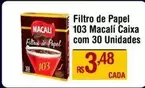 Oferta de Macali - Filtro De Papel 103 por R$3,48 em Max Atacadista