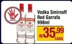 Oferta de Smirnoff - Vodka Red Garrafa por R$35,99 em Max Atacadista