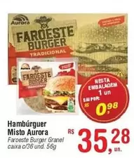 Oferta de Aurora - Hambúrguer Misto por R$35,28 em Fort Atacadista