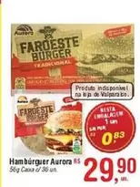 Oferta de Aurora - Hambúrguer por R$29,9 em Fort Atacadista