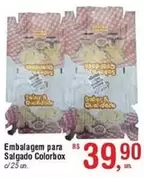 Oferta de Embalagem Para Salgado Colorbox por R$39,9 em Fort Atacadista