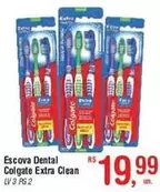 Oferta de Colgate - Escova Dental Extra Clean por R$19,99 em Fort Atacadista