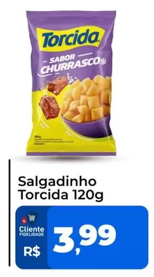 Oferta de Torcida - Salgadinho por R$3,99 em Tonin Superatacado