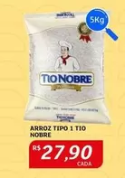 Oferta de Nobre - Arroz Tipo 1 Tio por R$27,9 em Assaí Atacadista