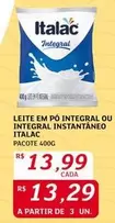 Oferta de Italac - Leite Em Pó Integral Ou Integral Instântaneo por R$13,99 em Assaí Atacadista