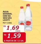 Oferta de Levity - Água Mineral Com Ou Sem Gas por R$1,69 em Assaí Atacadista