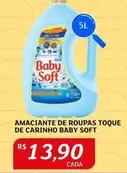 Oferta de Baby Soft - Amaciante De Roupas Toque De Carinho por R$13,9 em Assaí Atacadista