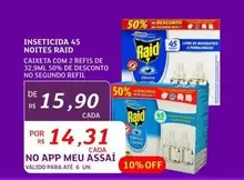 Oferta de Raid - Inseticida 45 Noites por R$15,9 em Assaí Atacadista