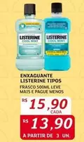 Oferta de Listerine - Enxaguante por R$15,9 em Assaí Atacadista