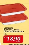 Oferta de Marinex - Assadeira Retangular Com Tampa por R$18,9 em Assaí Atacadista