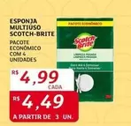 Oferta de Scotch Brite - Esponja Multiúso por R$4,99 em Assaí Atacadista