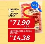 Oferta de Sadia - Linguiça Tipo Toscana por R$71,9 em Assaí Atacadista