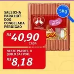 Oferta de Pacote - Salsicha Hot Dog por R$40,9 em Assaí Atacadista