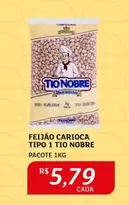 Oferta de Nobre - Feijão Carioca Tipo 1 Tio por R$5,79 em Assaí Atacadista