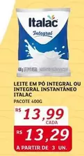 Oferta de Italac - Leite Em Pó Integral Ou Integral Intantaneo por R$13,99 em Assaí Atacadista