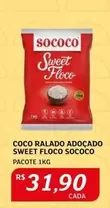 Oferta de Sococo - Coco Ralado Adocado Sweet Floco por R$31,9 em Assaí Atacadista