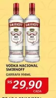 Oferta de Smirnoff - Vodka Nacional por R$29,9 em Assaí Atacadista