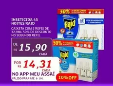 Oferta de Raid - Inseticida 45 Noites por R$15,9 em Assaí Atacadista