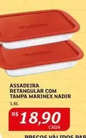 Oferta de Marinex - Assadeira Retangular Com Tampa por R$18,9 em Assaí Atacadista