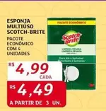 Oferta de Scotch Brite - Esponja Multiuso por R$4,99 em Assaí Atacadista