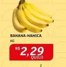 Oferta de Banana-Nanica por R$2,29 em Assaí Atacadista