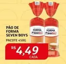 Oferta de Seven Boys - Pão De Forma por R$4,49 em Assaí Atacadista