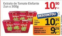 Oferta de Elefante - Extrato de Tomate por R$10,9 em Tenda Atacado