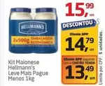 Oferta de Hellmann's - Kit Maionese por R$15,99 em Tenda Atacado