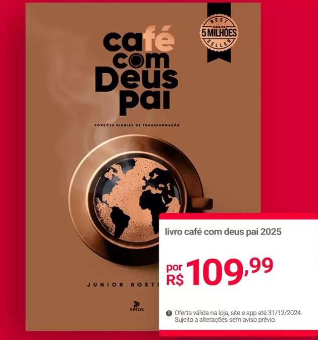 Oferta de Pai - Livro Cafe Com Deus  2025 por R$109,99 em Lojas Americanas