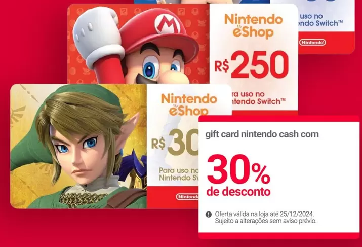 Oferta de Nintendo - Ninhendo Eshop em Lojas Americanas