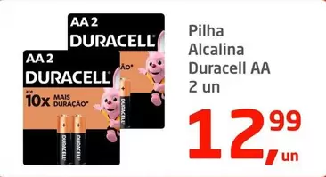 Oferta de Duracell - Pilha Alcalina por R$12,99 em Tenda Atacado