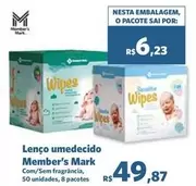 Oferta de Pacote - Lenço Umedecido por R$49,87 em Sam's Club