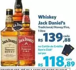 Oferta de Jack Daniel´s - Whiskey por R$139,88 em Sam's Club