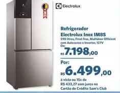 Oferta de Electrolux - Inox IMX8S por R$7198 em Sam's Club