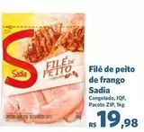 Oferta de Sadia - Filé De Peito De Frango por R$19,98 em Sam's Club