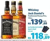 Oferta de Jack Daniel´s - Whiskey por R$139,88 em Sam's Club