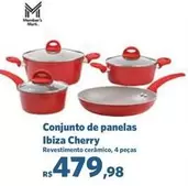 Oferta de Ibiza - Conjunto De Panelas Ibiza Cherry por R$479,98 em Sam's Club