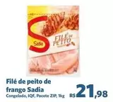 Oferta de Sadia - Filé De Peito De Frango por R$21,98 em Sam's Club