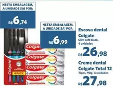 Oferta de Colgate - Escova Dental Total 12 por R$26,98 em Sam's Club