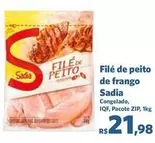 Oferta de Sadia - Filé De Peito De Frango por R$21,98 em Sam's Club