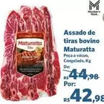 Oferta de Maturatta - Assado De Tiras Bovino por R$42,98 em Sam's Club