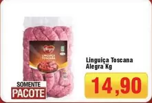 Oferta de Alegra - Linguiça Toscana por R$14,9 em Spani Atacadista