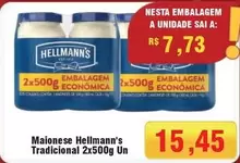 Oferta de Hellmann's - Maionese Tradicional por R$15,45 em Spani Atacadista