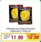 Oferta de Schramm - Pêssego Em Calda Especial por R$11,9 em Spani Atacadista