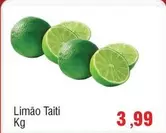 Oferta de Taiti - Limão Taiti por R$3,99 em Spani Atacadista