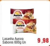 Oferta de Aurora - Lasanha Sabores por R$9,98 em Spani Atacadista